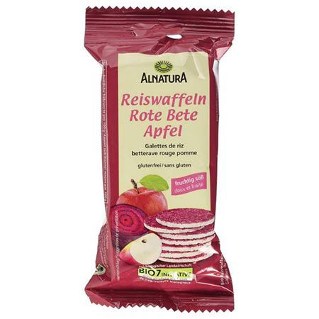 alnatura bio reiswaffeln rote beete apfel 100g für 0,69 statt 1