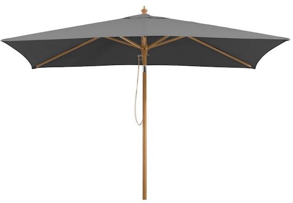Schneider Sonnenschirm Malaga 300 x 200 cm, UV-Schutz, stabil, grau