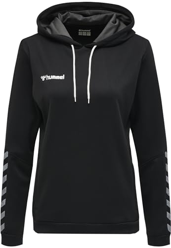 hummel damen hoodie hmlauthentic poly schwarz-weiß, größe m, 204932-2114-M