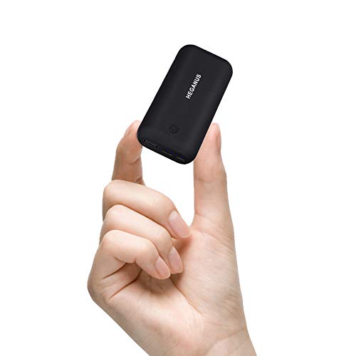 mini power bank 10000mAh hganus schwarz kompakt und tragbar