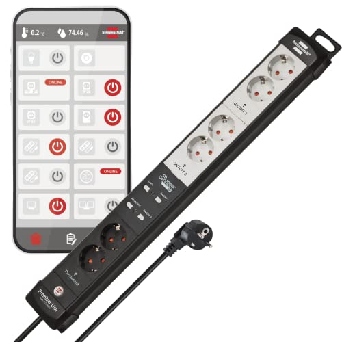 Produktbild: Brennenstuhl Premium-Line WiFi Steckdosenleiste 6-Fach (2.4 GHz)