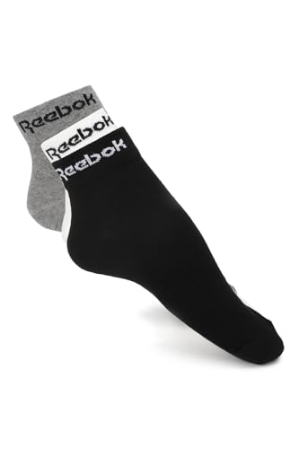 reebok ankle socks unisex, 3er pack, für erwachsene, core design