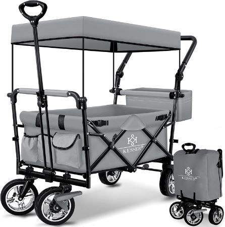 kesser bollerwagen gt9000 mit dach bis 80kg für 124,80 euro