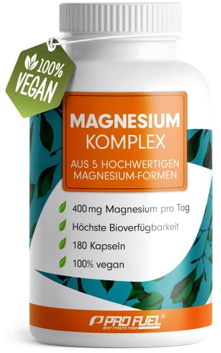 magnesium complex 180 kapseln 400 mg täglich 5 formen optimale bioverfügbarkeit