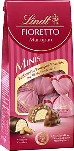 lindt schokolade fioretto minis marzipan 115 g 10 pralinen mit mandelsplittern