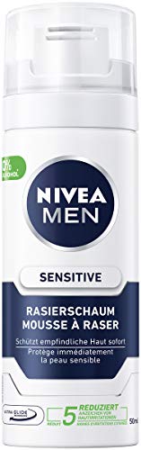 nivea men rasierschaum sensitive 50 ml reisegröße für männer schonender schaum