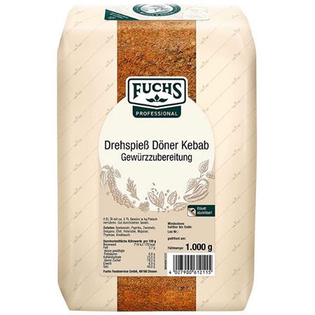 fuchs döner kebab gewürz 1kg drehspieß ab 8,89 statt 14