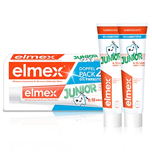 elmex junior zahnpasta 6-12 jahre 2x75ml 1400 ppm fluorid 2,70 euro