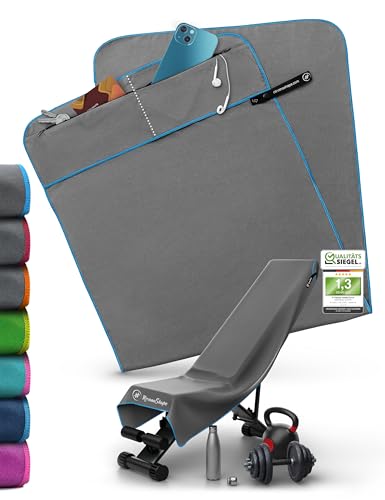 nirvanashape fitnesshandtuch mikrofaser saugstark mit magnetclip farben