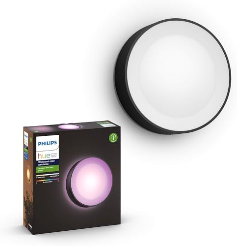 philips hue wandleuchte daylo schwarz 950lm 16 millionen farben color ambiance