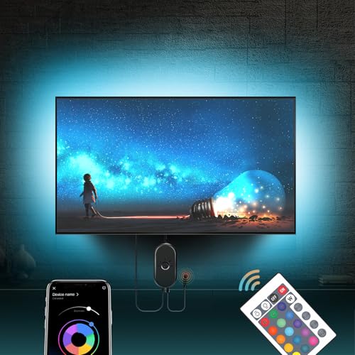 mexllex led tv backlight 140-191 cm app steuerbar usb 5050 led beleuchtung
