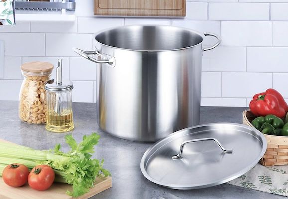 amazon basics suppentopf 9,5l günstig kaufen für 31,44 euro statt 37 euro