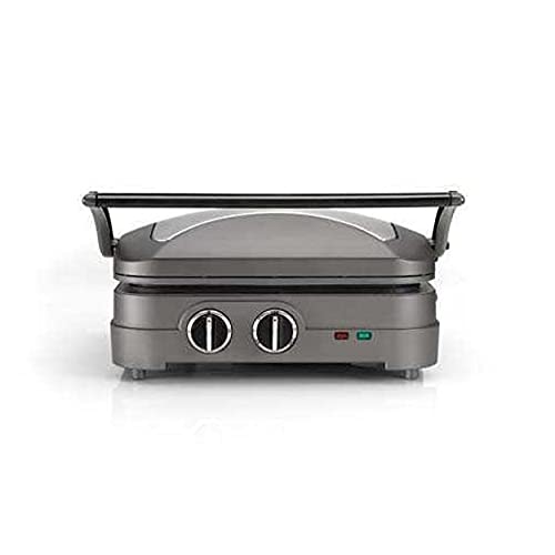 Cuisinart griddler elite, Kontaktgrill mit weniger Öl, grau