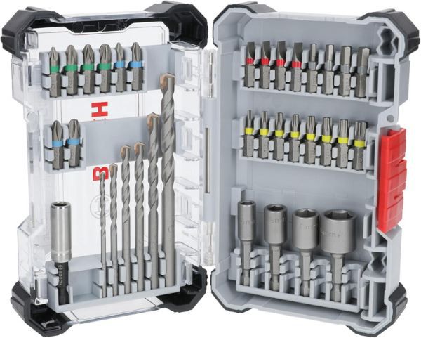 bosch schrauberbit und bohrer-set 35-teilig extra hart 22,86 euro