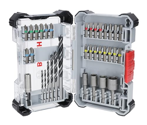 Bosch 35-tlg. Extra Hard Schrauberbit- und PRO Wood Bohrer-Set 197 x 110,5 mm