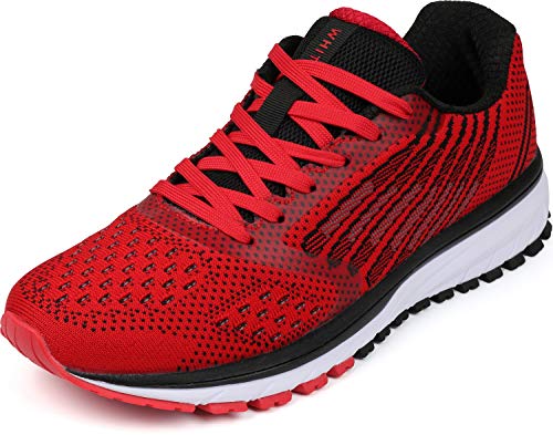 whitin herren lauf- und joggingschuhe sneaker fitnessschuhe rot gr. 47