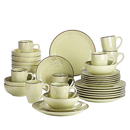 vancasso kombiservice set 32 teilig navia geschirrset steingut vintage natur design