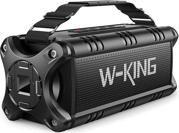 w-king bluetooth speaker 50w wasserfest 24 stunden akku 8000 mah 30 meter reichweite portable box mit tws nfc