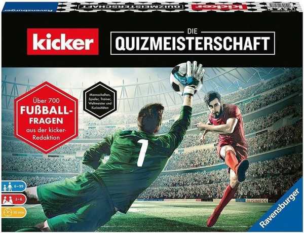 ravensburger kicker quizmeisterschaft für 11,28 euro statt 25 euro