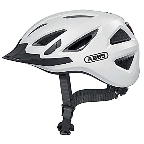 abus urban-i 3.0 fahrradhelm unisex mit rücklicht, visier und magnetverschluss