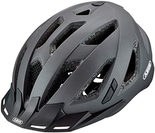 abus fahrradhelm schwarz titan, größe l (56-61 cm)