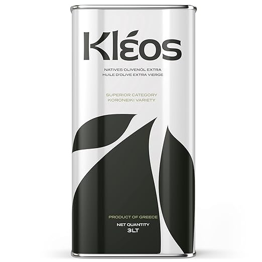 Kleos Extra Natives Olivenöl 3 Liter - Kaltgepresst aus Griechenland, Ernte 2024-25