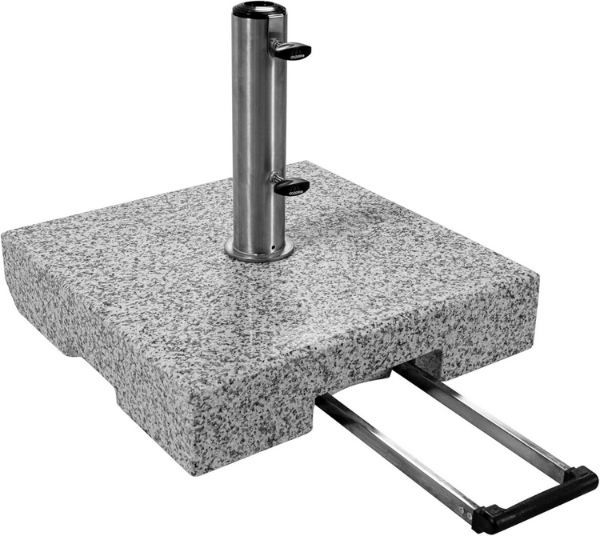 doppler trolley granitsockel 72kg mit rollen für sonnenschirm 118,99 (statt 160)