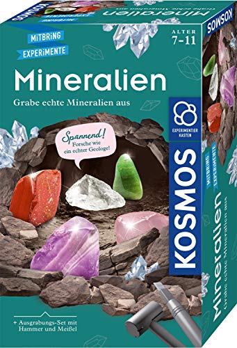 kosmos mineralien ausgrabungs-set, echte mineralien selbst ausgraben