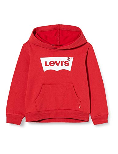 levi's kids hoodie batwing screenprint rot/weiß für jungen 6 jahre