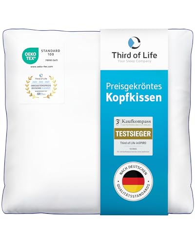 inSPIRO Kopfkissen von Third of Life, ergonomisches Kissen für die Nacht