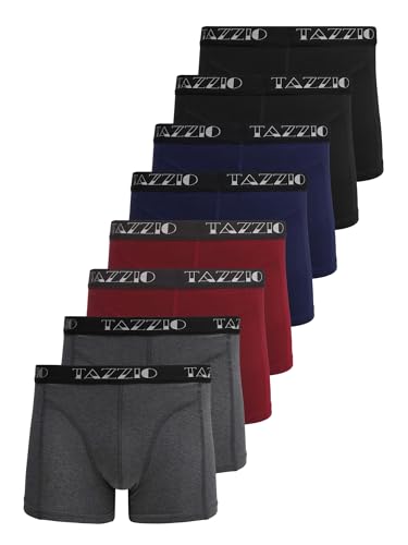 tazzio boxershorts herren baumwolle 8er pack retroshorts mit komfortbund größe l