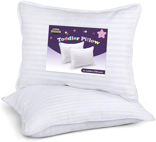 utopia bedding kopfkissen kleinkind 33x45 cm, 2er set, atmungsaktiv, weiß