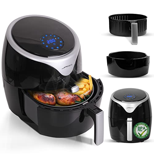 Produktbild: jago heißluftfritteuse 7in1 5,5l 1700 watt touch display 60 min timer schwarz