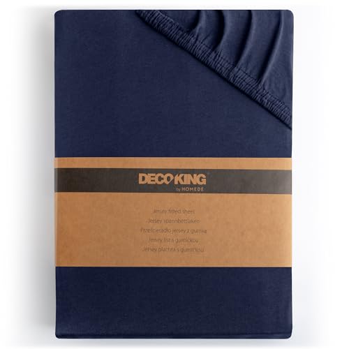 deking boxspring spannbezug 100% baumwolle jersey weiß amber kollektion