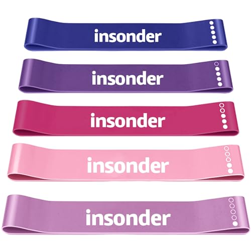 insonder fitnessbänder 5er set - widerstandsbänder, training, fitnessgeräte, gummiband, booty band