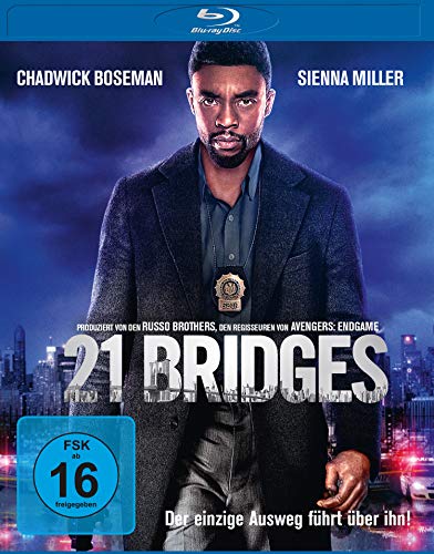 21 bridges Blu-ray Film kaufen, actionreicher Thriller mit Chadwick Boseman