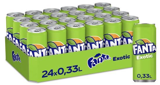 fanta exotic 24x 330ml dose für 16,49 euro - 69 cent pro dose