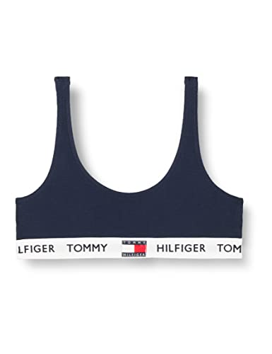 tommy hilfiger bralette unlined bh damen blau navy blazer l