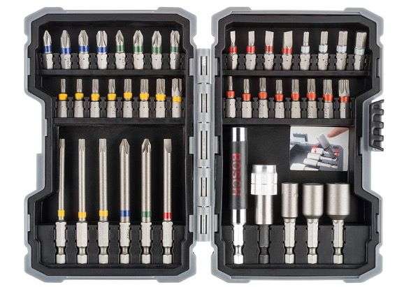 bosch professional schrauberbits und steckschlüssel set 43-teilig 19,99