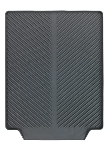 wenko lineal auflage für geschirr mit geneigter fläche, 40 x 30 cm, grau