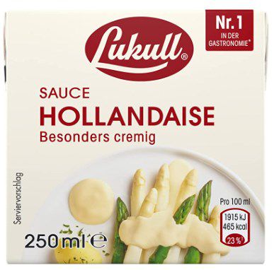 lukull sauce hollandaise 12 x 250ml für 22,86 euro statt 30 euro