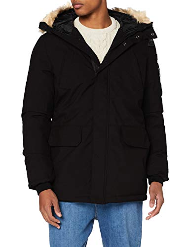 Schott NYC Herren Anorak Nelson20, Schwarz, Größe Small