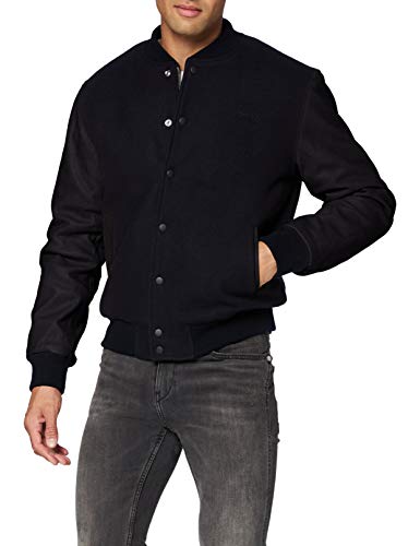 Schott NYC Herren Lederjacke Lcusa Schwarz, Größe Small