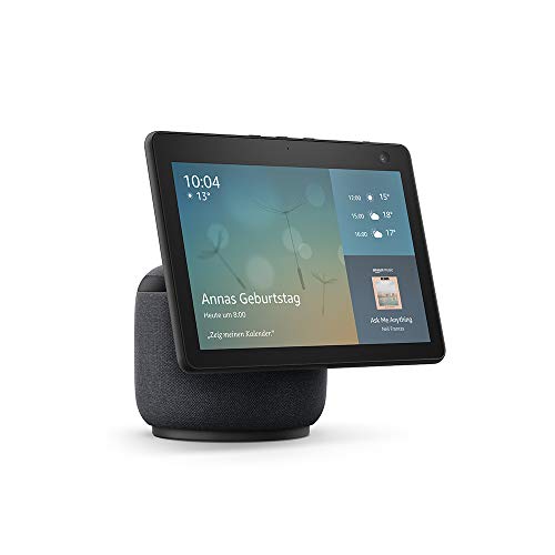 echo show 10 3. generation smart display mit bewegungsfunktion und alexa, anthrazit