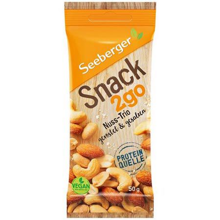 seeberger snack2go nuss-trio 12er pack 50g je 14,39 statt 24