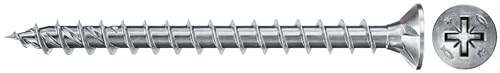 fischer PowerFast II CZF 4,0 x 45 mm Spanplattenschrauben, Vollgewinde, 200 Stk.