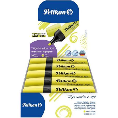 pelikan textmarker 490 leuchtgelb 10er pack 8,23 statt 12