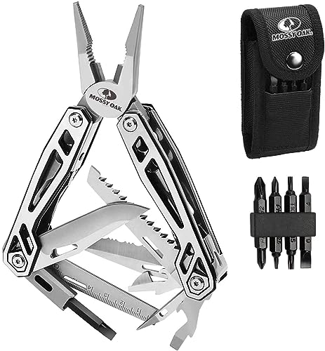 mossy oak multifunktionszange 21 in 1 multitool mit klappmesser und tragetasche