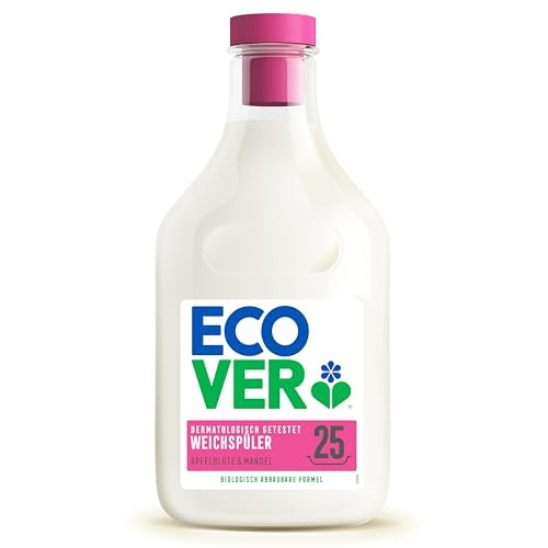 Ecover Weichspüler Apfelblüten-Mandelduft, 750ml, 25 Waschladungen