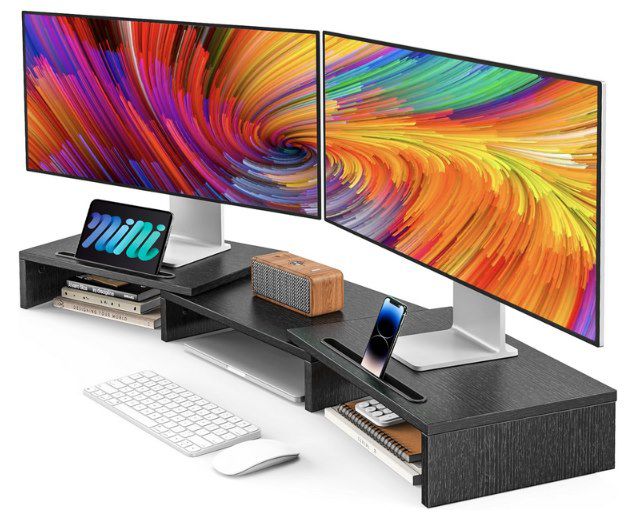 ameriergo dual-monitorständer für 2 monitore, 17,49 euro (statt 35 euro)
